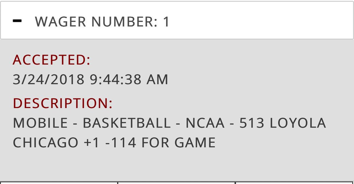 #LoyolaChicago (+1) wins outright by 13! Nice 1-0 day +$200! #ncaabasketball