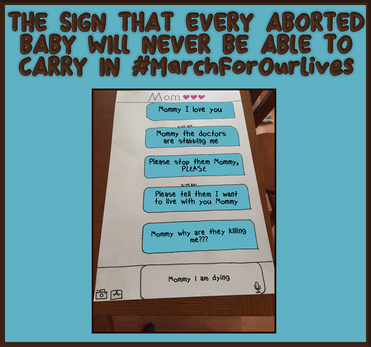 autisticated's tweet photo. Resist evil. Question everything. Truth wins in the end.
#MarchForOurLivesLA #MarchForOurLives
#TodayIStandUpFor preventing 17,000 aborted babies a month in America
#neveragain #enough #walkforourlives https://t.co/Jbiflq1GYv