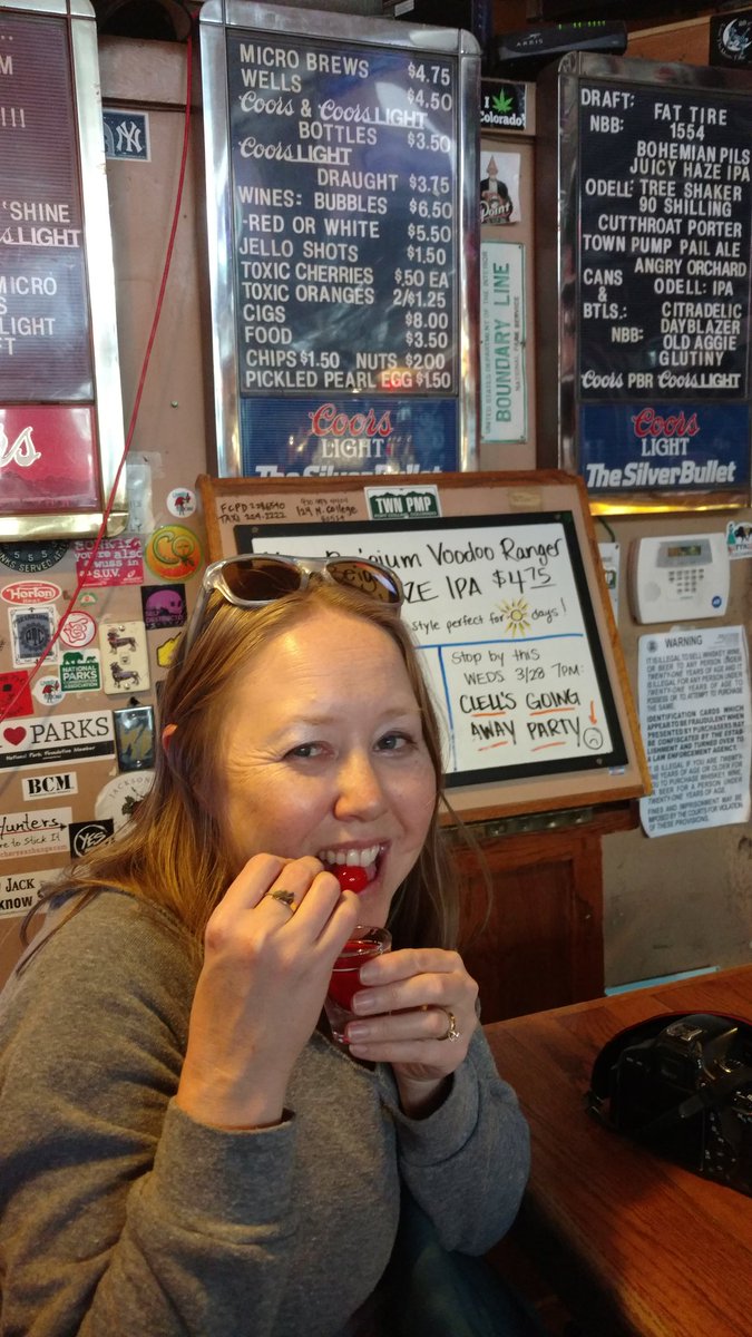 HeidiTown's tweet photo. Because one does not walk into the Town Pump without doing a #jelloshot. @VisitFtCollins
#doingthefortright #classicFC #FoCo #ColoradoLive https://t.co/n7CtUCZ0b5