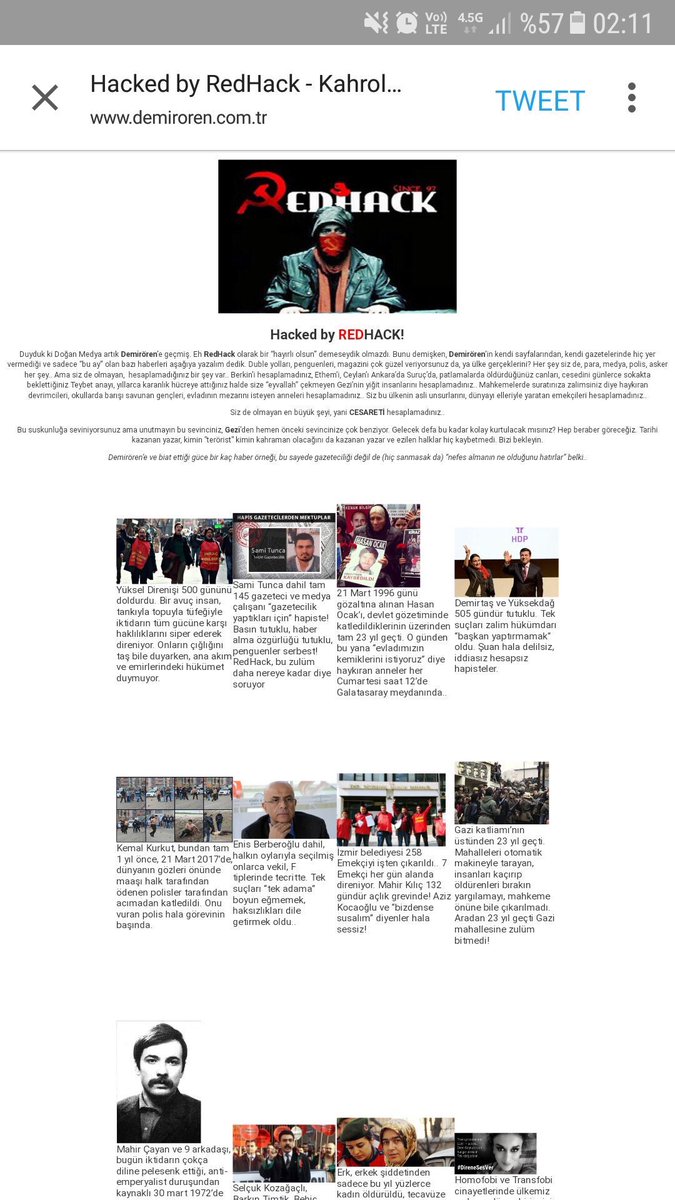 barandemird's tweet image. Yazıyor yazıyor Redhack #Demirören lerin yazamadığını yazıyor. @KizilHack #Redhack