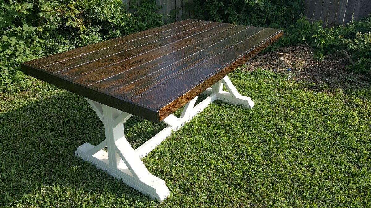 lake_deer's tweet photo. ★★★★★ "I totally love my new table and bench. I wanted it painted all white and it arrived on time and just the way I had imagined it. Bill and Melissa were the nicest and kindest people to deal with and I would highly recommend anyone looking for custom furniture. https://t.co/UGa9TKFoRi
