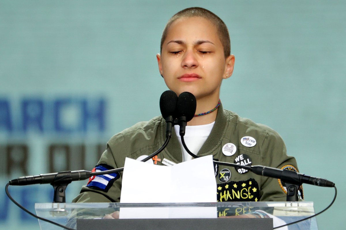 Marjory Stoneman Douglas #NeverAgain activist @Emma4Change silence spoke volumes bit.ly/2I3Rivd?utm_so… https://t.co/Zfy6CIUsYh