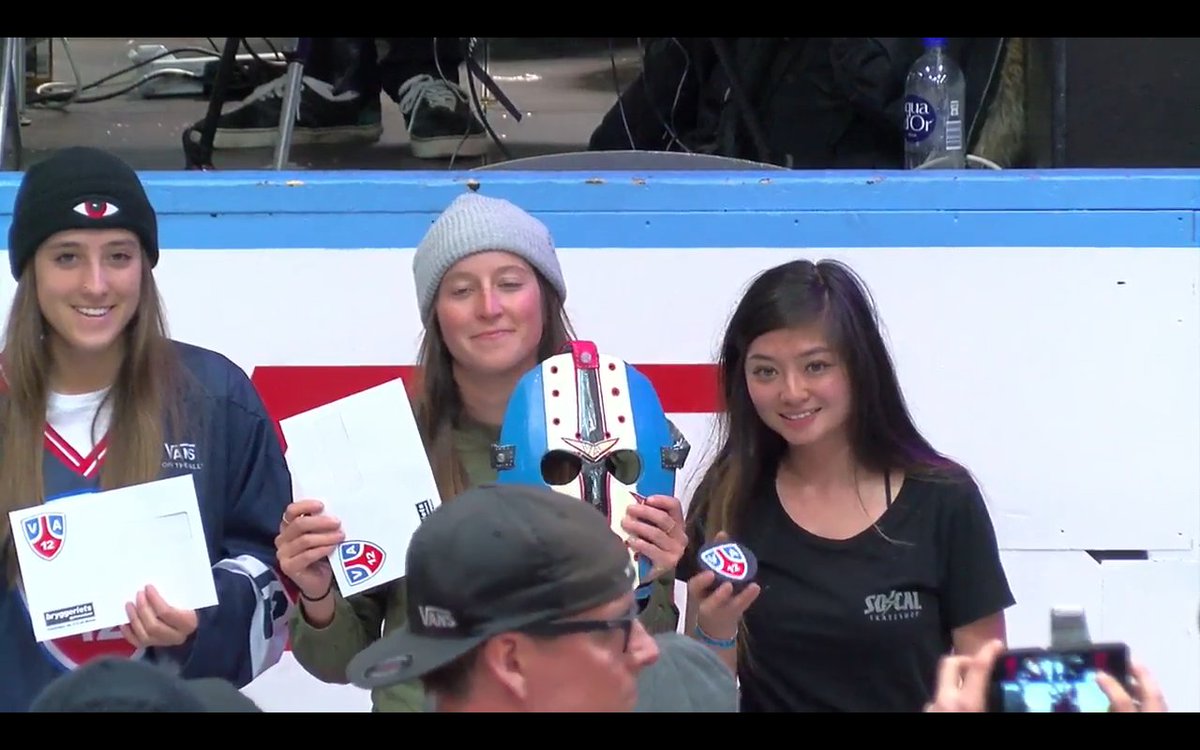 Ivonne_Navas7's tweet photo. Results #VertAttack Girls! @protec @VANS_66 @Bryggeriet
1r Place🥇 Nicole Hause
2nd Place 🥈Arianna Carmona
3r Place 🥉 Allysha Le
#SkaterGirls #Womens #GirlPower @ReSkate @AmorAlSk8 @pxsports_tv
@TheBoardr https://t.co/Rmv0PPUe8c https://t.co/6uqL5bBPXm