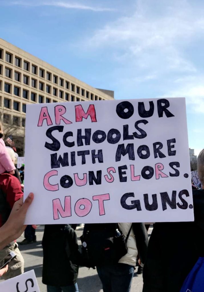 Shout out to @Atiya513 for the best sign out there! #MarchForOurLivesdc  #ilovemyjob #schoolcounselors