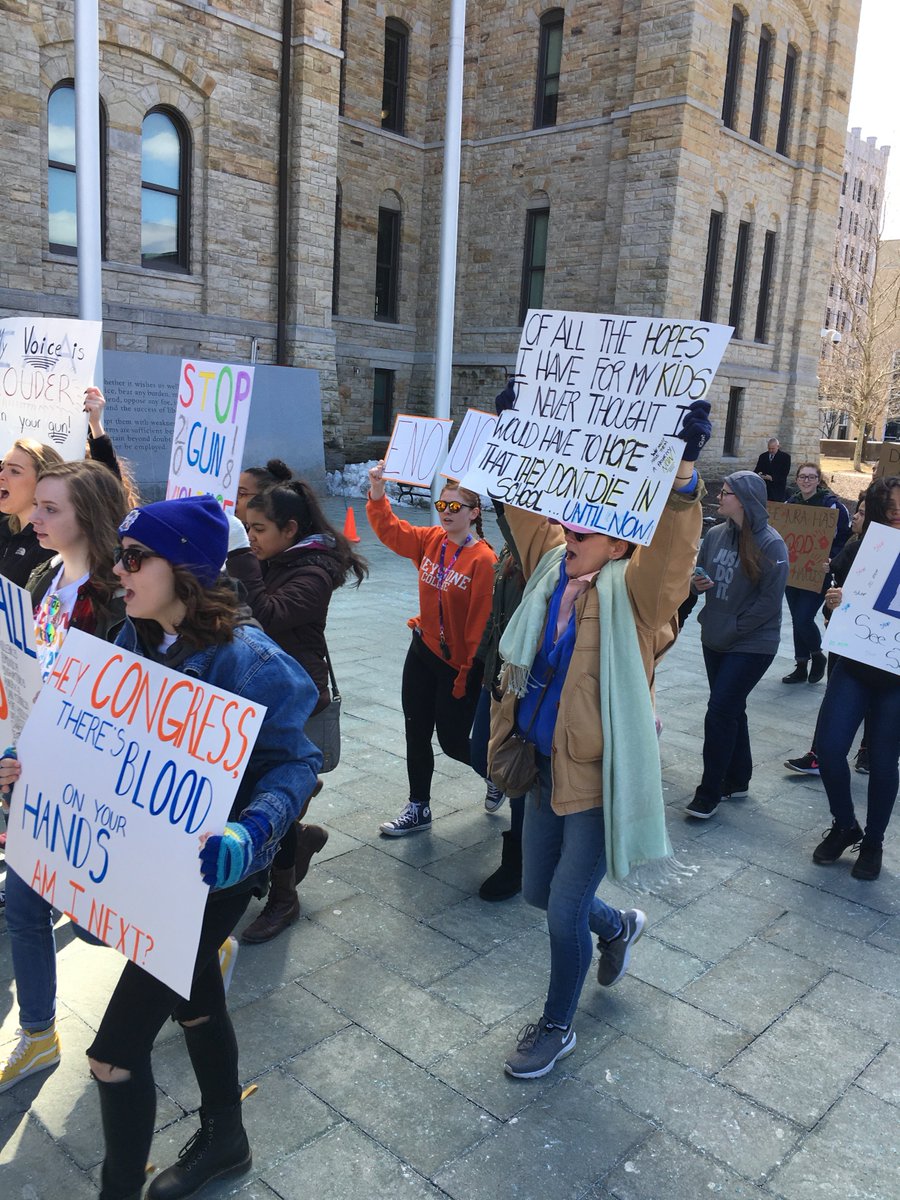 Today, members of the Scranton community rallied in the March for Our Lives, a movement dedicated to gun reform in light of the "epidemic of mass school shootings that have become all too familiar." #MarchForOurLives