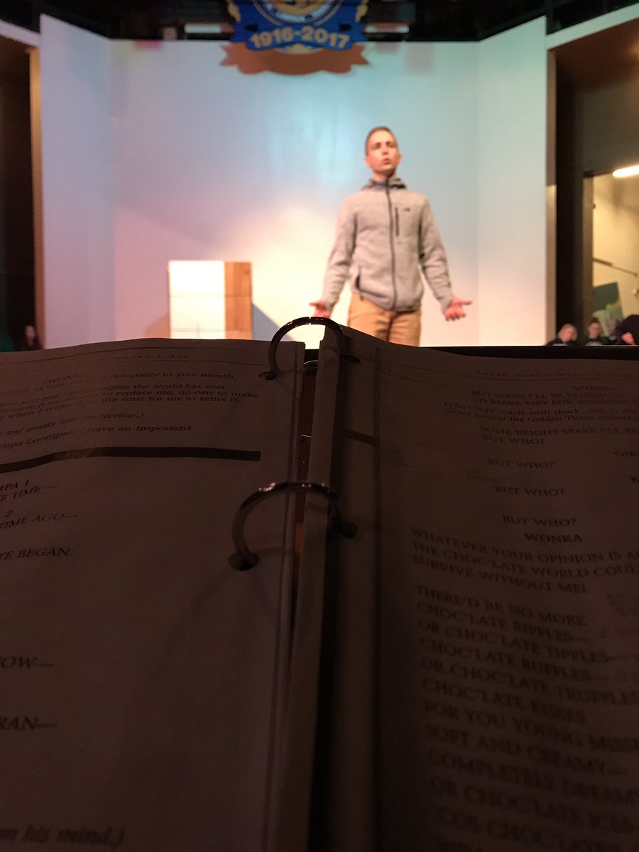 csdramaclub's tweet photo. Micah bringing Willy Wonka to life. #BlazerPride #cshswillywonka https://t.co/VFlmUzH7r4