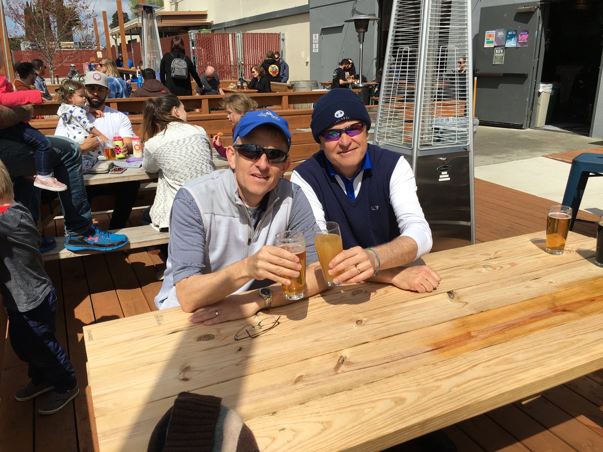 Enjoying a post golf brew <a href="/calicraft/">Calicraft Brewing Co</a> with <a href="/steven_c_george/">Steven C George</a>