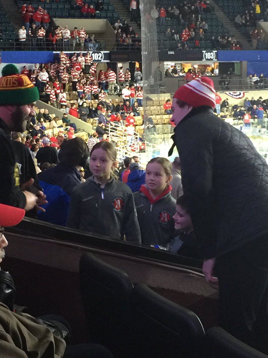 CleonD35's tweet photo. Great win for @TerrierHockey! Enjoyed game with fellow BU alumni @CMcAvoy44 and son Dimitri. Charlie is a class act https://t.co/BKNoGnynfS