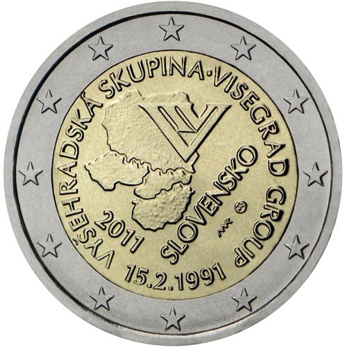 NumismaticaBlog's tweet photo. Eslovaquia - 2€ CC 2.011 - 20º Aniversario del Acuerdo de Visegrado. 
#Numismatica #billetes #monedas #eslovaquia #euros #notafilia #numismatic #coin #banknotes #banknotesoftheworld #billetesdelmundo https://t.co/EXXuzsVjBa