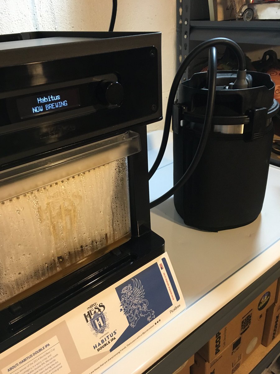 chandlerparis's tweet photo. Now Brewing Habitus IPA #brewpico #gopico I love PicoBrew! https://t.co/ILA7xkaEWM