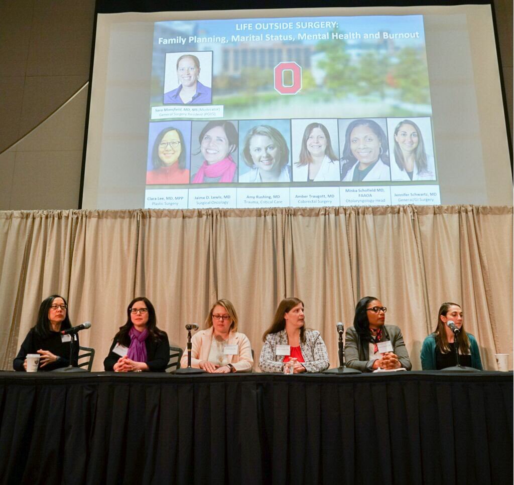 MCNguyenMD's tweet image. In surgery, focus less work-life balance but more on work-life integration. Set expectations &amp;amp; be honest with family #OSUWIS18 @OSUSurgery