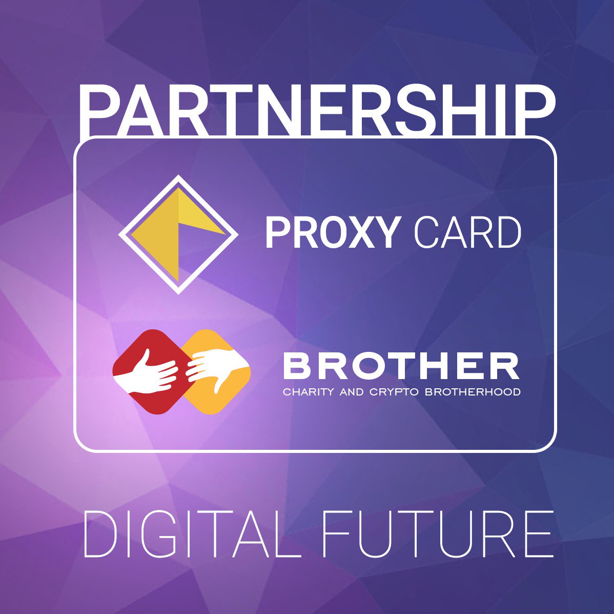coinBrat's tweet photo. Brother coin is announcing the partnership with Proxy Card!
https://t.co/vDSx8EUxGJ
#brother #brat #coinbrat #charity #partnership #ProxyCard https://t.co/rKdjDxFUPo