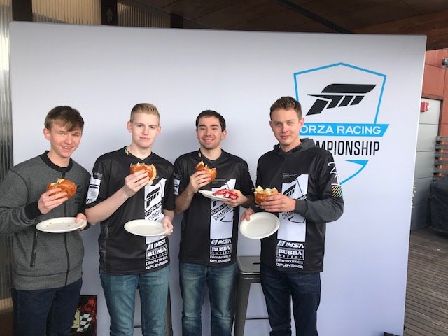 ForzaRC's tweet photo. Following our championship each of our drivers was treated to a BBQ by Bubba Burger's VP of Marketing Andy Stenson. Nothing tastes better than a Bubba! #ForzaRC #BUBBAburgerracing #BUBBAracing #Motorsportsfamily #BUBBAgamer #BUBBAburger https://t.co/KtaUahIeE7