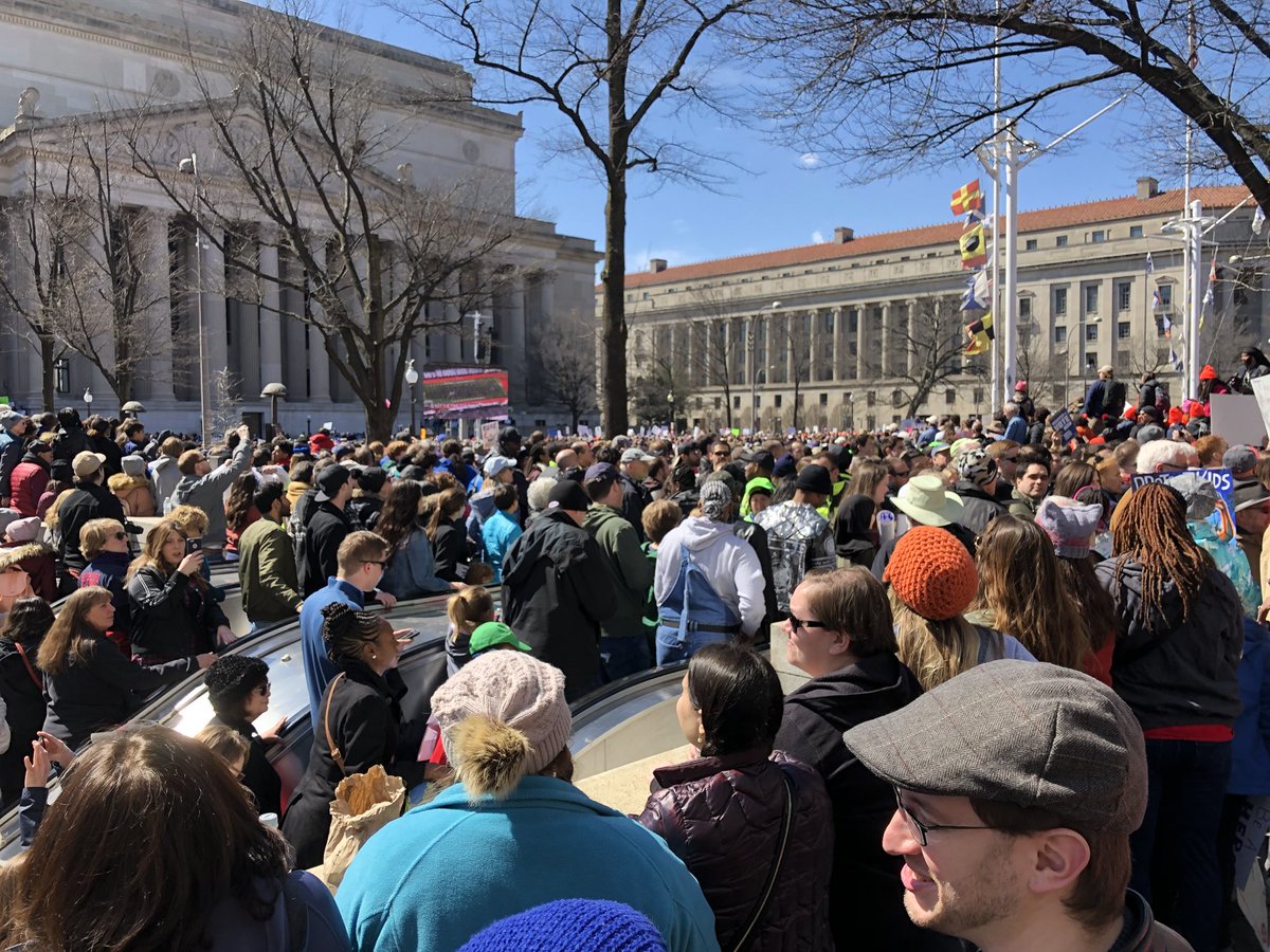 KrystalOnDesign's tweet photo. All I can say is the kids are all right. #marchforourlives #neveragain (that and everyone loves @iamkidpresident) The future is in good hands. Inspired and hopeful after @AMarch4OurLives in DC. #EndGunViolence #tinydesigner #tinycitizendesigner https://t.co/7titT6i92i