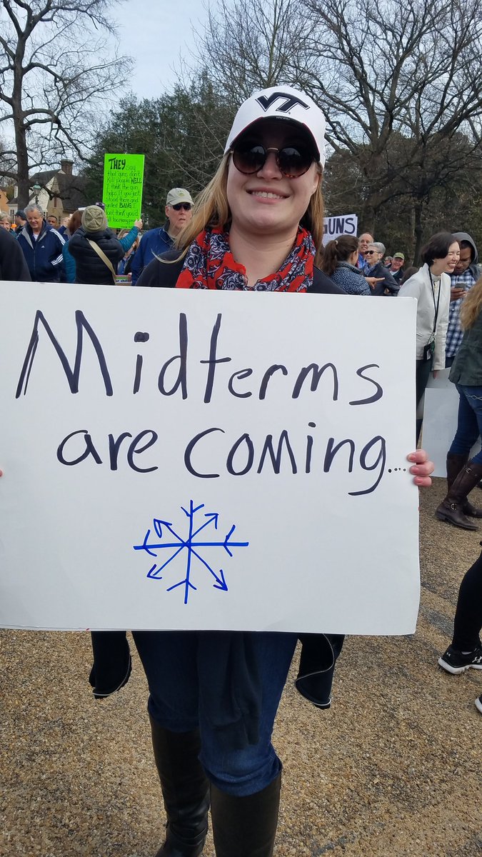 clevenger_s's tweet photo. #MarchForOurLives #MarchForOurLivesWilliamsburg #MidtermsAreComing ❄ #VoteThemOut #ENOUGH https://t.co/VLFwWdYp6V