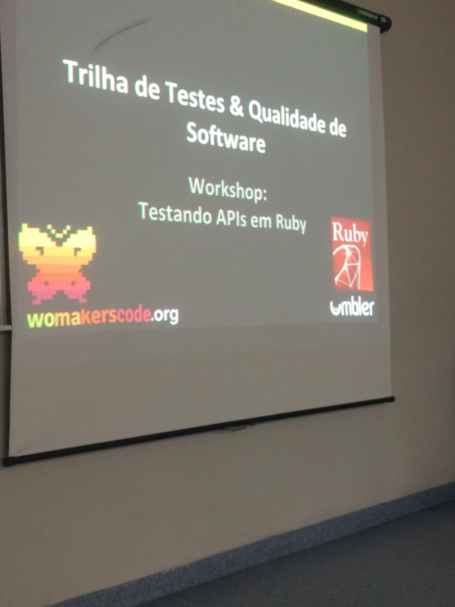 Jhadeaimeeh's tweet image. @womakerscode #womakerscode #womakerscodepoa  #qualidadedesoftware #ruby