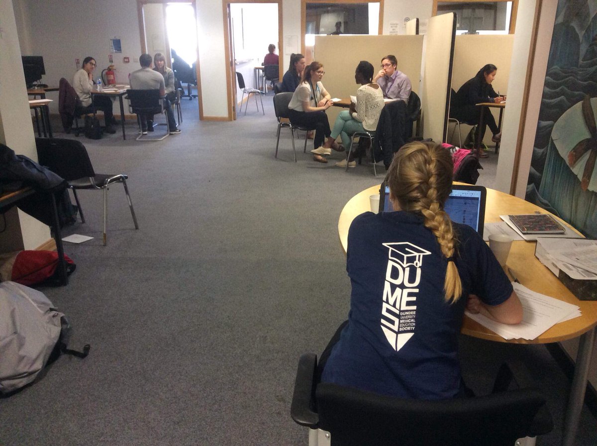 DUMedEdSoc's tweet photo. First mOSCE of the year complete! Year 3 today, fair to say the stations were challenging but great to get the practice in! Huge thank you to those who attended and of course our wonderful volunteers! Looking forward to next week for Year 2! #mOSCE #MedEd https://t.co/UdGJBP65bx