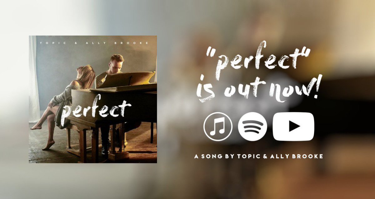 AllyBPanama's tweet photo. Get #Perfect by @AllyBrooke and @topicmusictv now!
iTunes: https://t.co/4O1RC0Vxex
Spotify: https://t.co/iTkFYXuMV5
YouTube: https://t.co/AKtdLhNGTQ
#PerfectOutNow https://t.co/ajJhMcyKxW https://t.co/mgPLVST5zZ