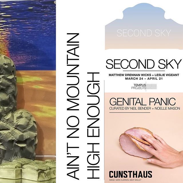 TEMPUS_PROJECTS's tweet photo. 〰️TONIGHT AT TEMPUS〰️
SECOND SKY +
AIN’T NO MOUNTAIN HIGH ENOUGH
OPENING 7-9PM
::
Don’t miss GENITAL PANIC closing next door @cunsthaus
#tempusprojects https://t.co/43m06kml0v https://t.co/M8iyHdaqGn