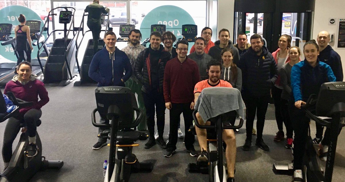 McGins1978's tweet photo. Inspirational team who at time this photo had already been at our @sportrelief challenge for23hrs! True grit n determination allowed them n others to cycle/run 1310.2miles in 24hrs. 
Only £500 left to achieve our fundraising target. Thnx! https://t.co/tQvWxl17zl #SGSportRelief https://t.co/zZTAaZvypB