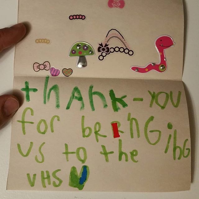 VHS's tweet photo. From @chadleaman - It's official - even kids love @vanhackspace. Daughter had made this card for me / us. #worldcreateday https://t.co/vVDbwcmzX2 https://t.co/N4bmkdQbsC