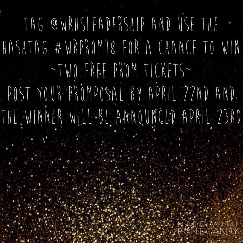 Here’s your chance to win two FREE prom tickets for the best promposal!
