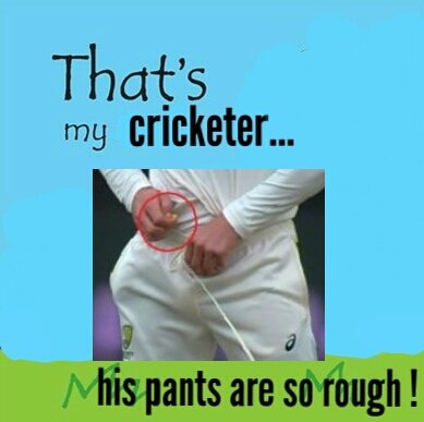 Designing a gift for the Aussie cricket team... #balltampering #thatsnotmy