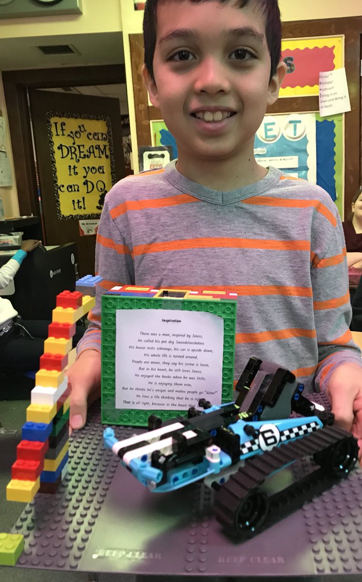 BrenchakMacd's tweet photo. Fifth grade students creating projects inspired by Dr. Seuss. The students knocked this one out of the park! @MacdSchool #maclearns https://t.co/sf1GcClS7V