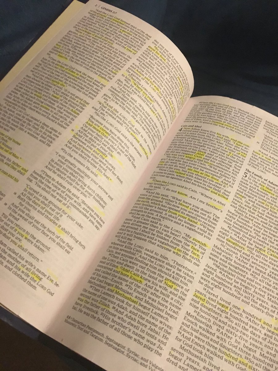 atacquard's tweet photo. Thank you, Pastor Johnny Hunt @johnnymhunt for the Bible dedication. As you can see we have one eager highlighter! https://t.co/1S98Svn2uw