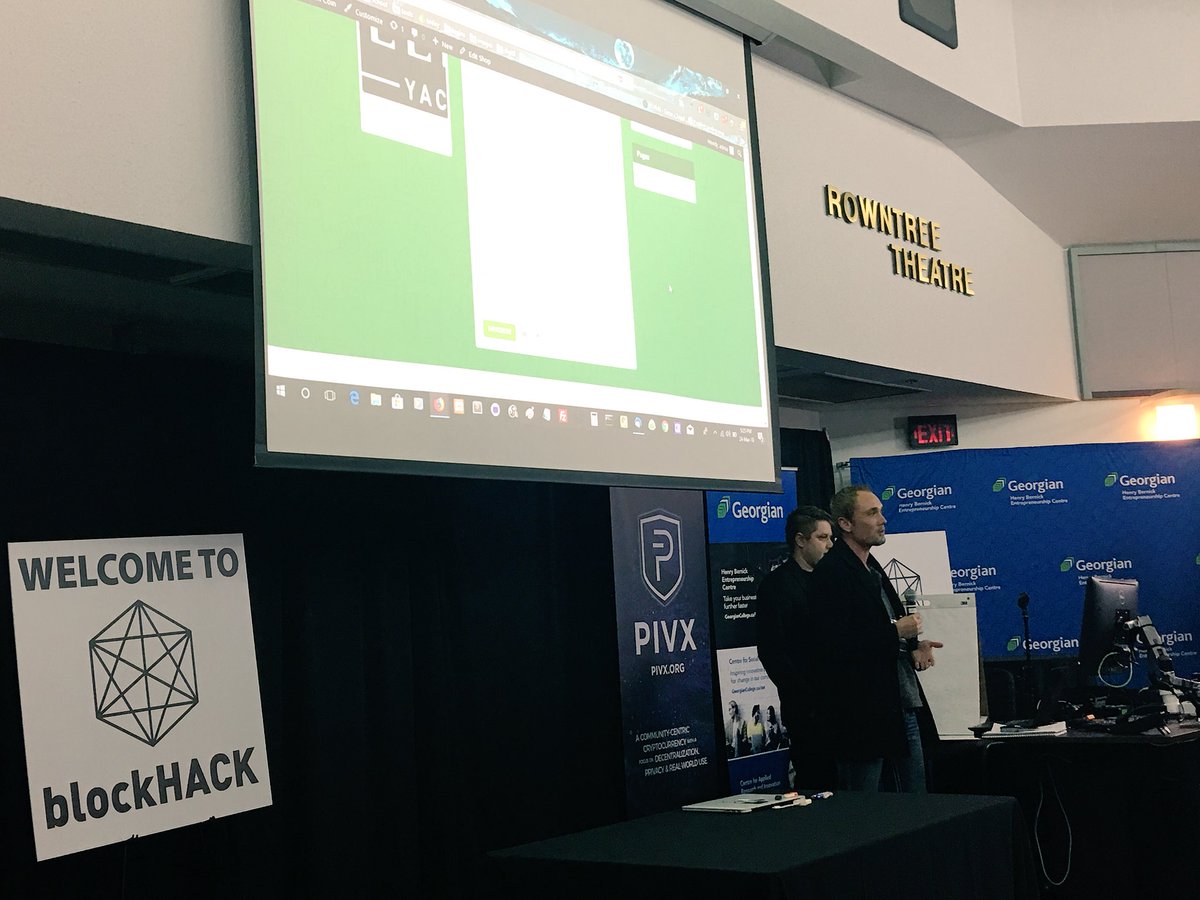 rossbigelow's tweet photo. #blockhack2018 Finalist #4 Green Team - Offsetting the cost of green products using #cryptocurrency as a rewards system. https://t.co/NJ0XTxaOBl