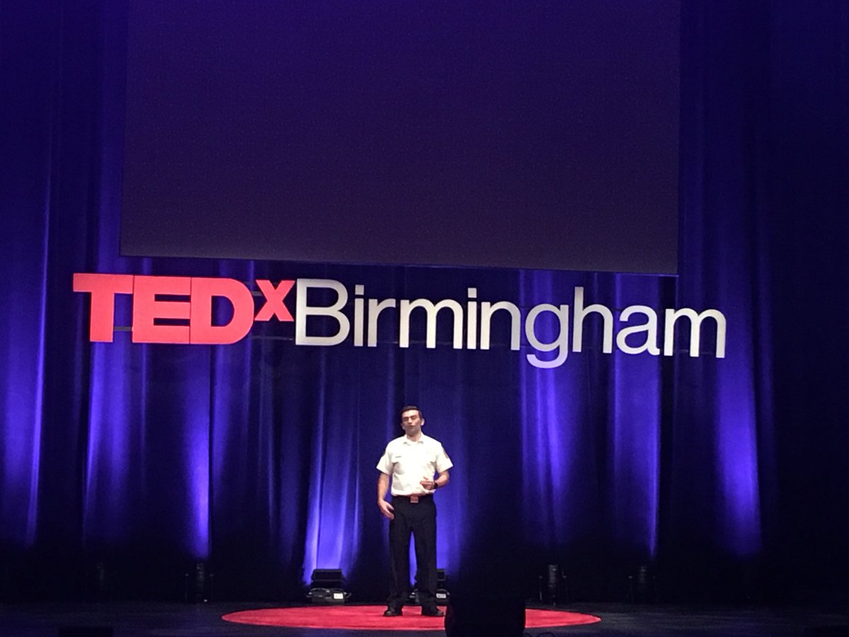 MadBakes's tweet photo. “Instead of waiting for the frequent callers to call us, we were going to go to them. How many people had I labeled as abusers of the system when I didn’t understand their lives? (Then) you might be just the hero they have been waiting for.” Ben Thompson @bham_fire #TEDxBham2018 https://t.co/87qTjgTnr9