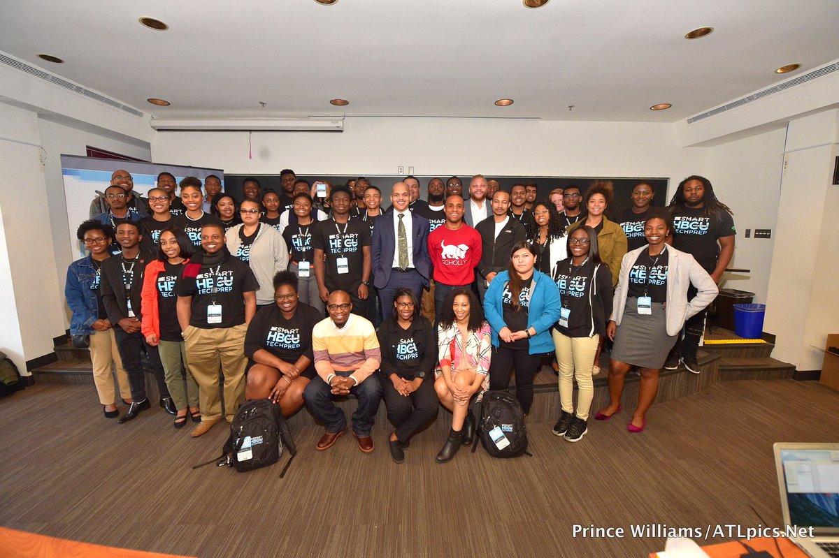 blackenterprise's tweet photo. The HBCU Academy Tech Prep powered by @Toyota was a huge success and an incredible event! 12 HBCU's, 37 students, #HBCUTechPrep at @Morehouse! https://t.co/EZMEMRc7qL