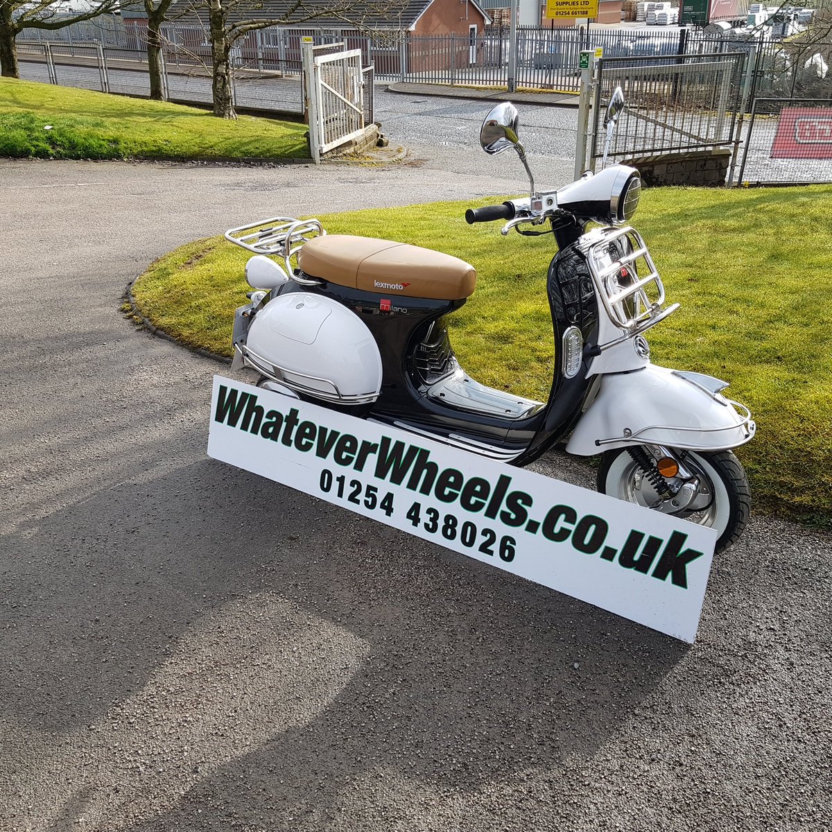 WhateverWheels's tweet photo. Today we have delivered this beautiful Lexmoto Milano 125 to it's new home.
Browse our range of scooter https://t.co/fHgvEOaQBe
#lexmoto #newscooter #ridesafe #whateverwheels #newbike #milano125 #modscooter #happycustomer #lexmotomilano https://t.co/EMhEDF8XRI