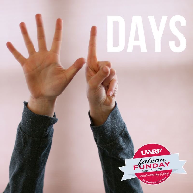 UWRFAlumni's tweet photo. Six more days until #FalconFUNDay https://t.co/6sNVN9Lc2Q #falconsForever #UWRFalumni https://t.co/G3oro2czXb