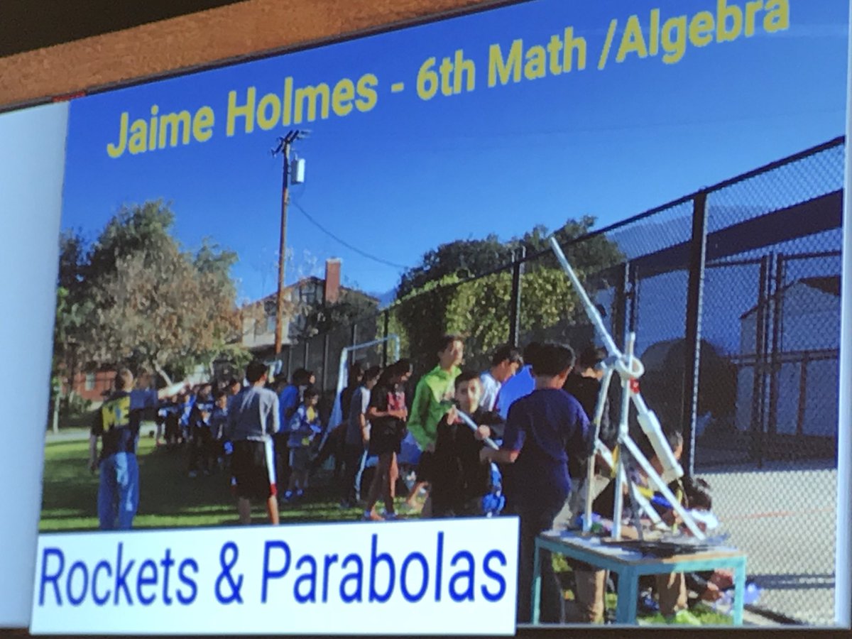 FirstAveMS's tweet image. An example of #collab at First Ave: #FArocketsparabolas @sissafa786786 #FAcollab @hymieholmes @FAindustech @ArcadiaUnified #ccss18