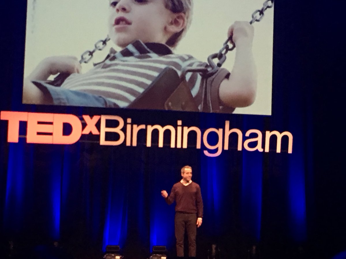 MadBakes's tweet photo. “Grey Zone: any time we are straddling two worlds, doing a disservice to both. The way we are working isn’t working.” @aedeutscher @mytypecast #greyzone #TEDxBham2018 @TEDxBirmingham https://t.co/8ck8YmfVGt