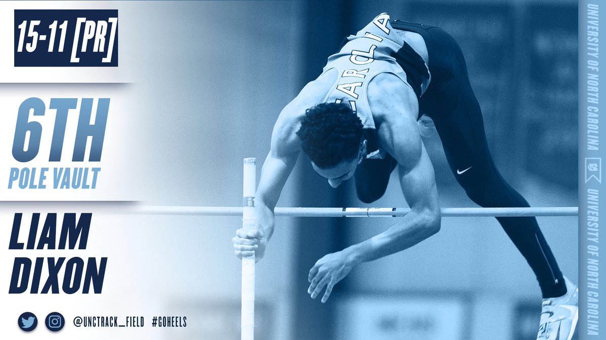 UNCTrack_Field's tweet photo. Weems Baskin | Men’s Pole Vault

Liam Dixon achieves a new lifetime best!

📏 15-11 (4.85 meters)

#GoHeels👣 https://t.co/thZY6fkvyG