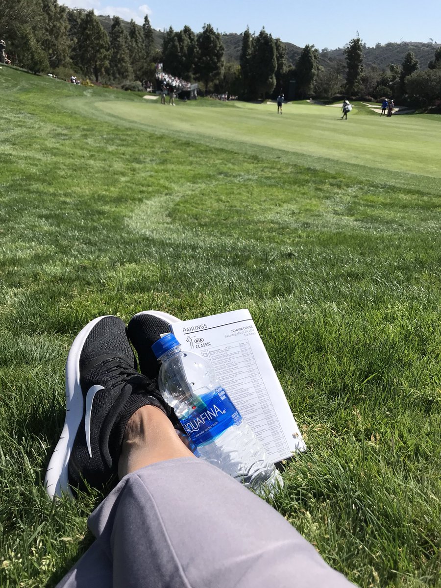 Not a bad spot! @LPGAKiaClassic #9 #lovethisweather