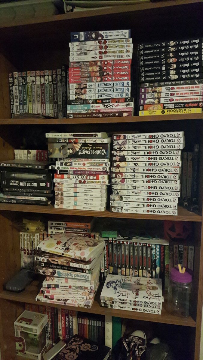 ((Also all my mange...this is years of work and there's a shit ton more behind the ones laying over!