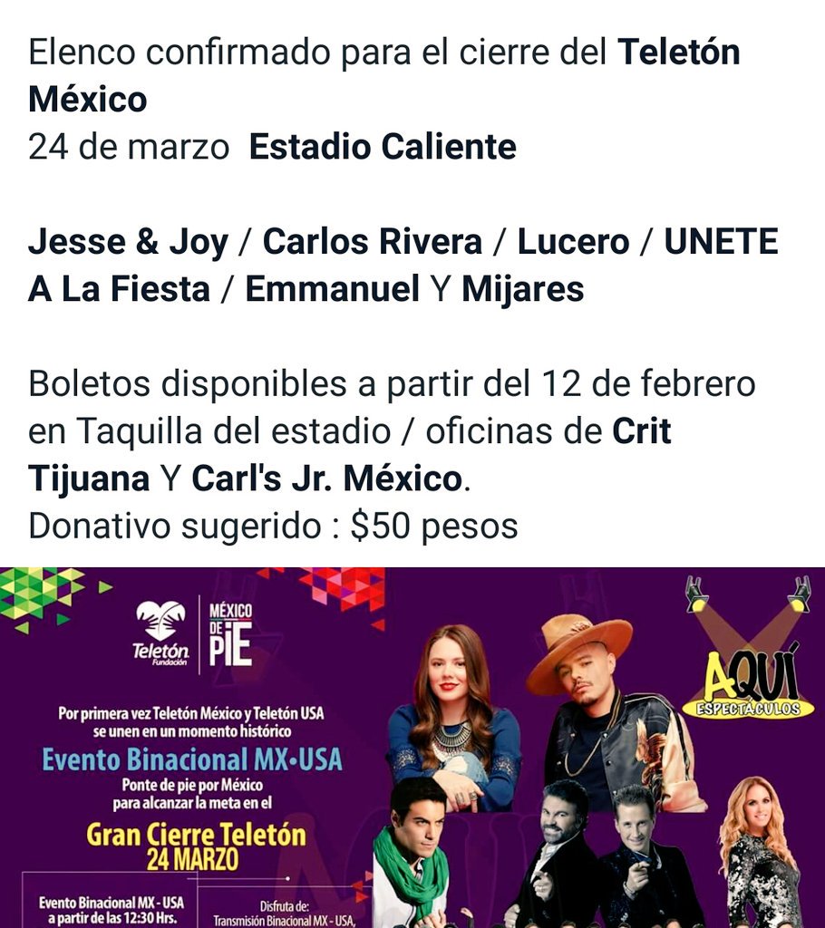jesseyjoyesp's tweet photo. Esta noche nuestros chicos @jesseyjoy participaran en esta noble causa #Teleton2018 #TeletonMx @TeletonMexico toca tu corazon y ayuda economicamente, tu colaboracion ayudara a muchas persona, hoy por ellos mañana por ti 💞 https://t.co/Xxnj0l97Wk