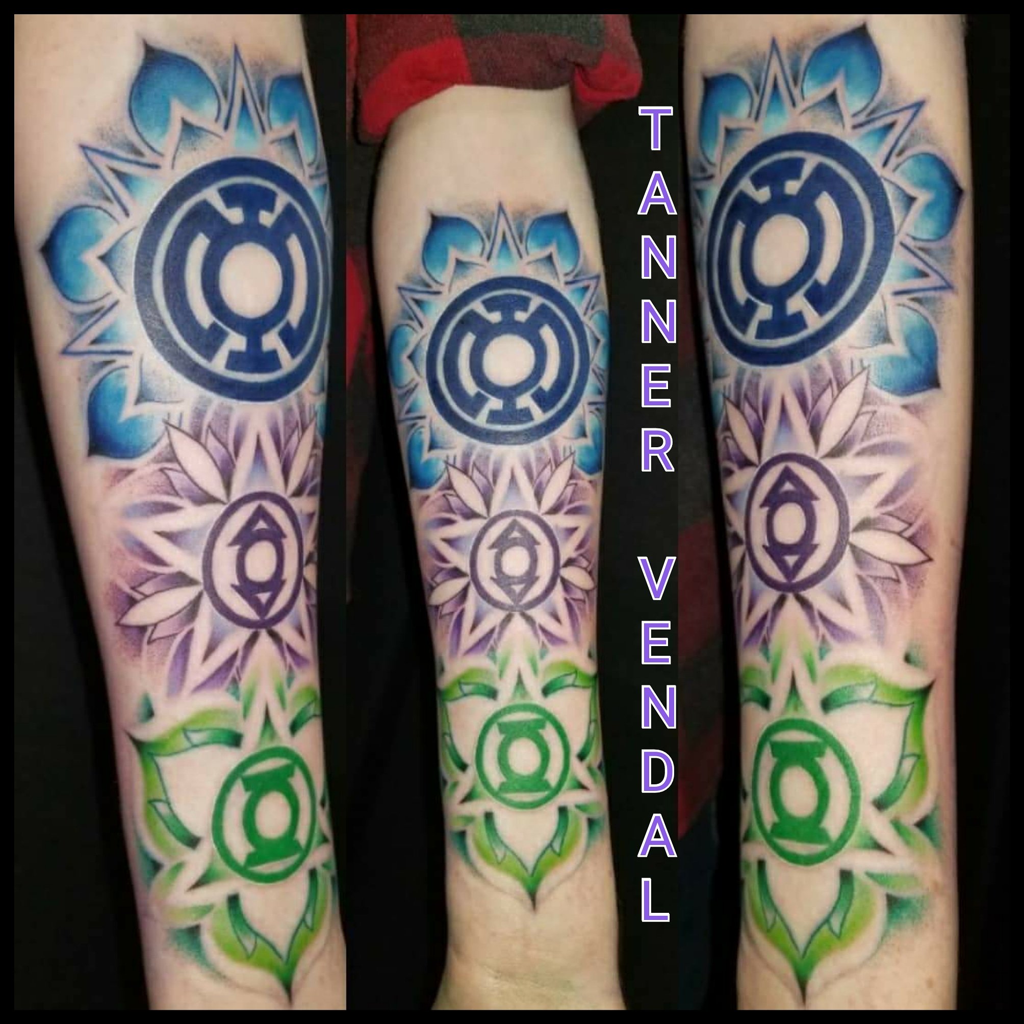 Lantern Corps Symbols In A Ring Minimalist Tattoo - Tattoo Ideas and  Designs | Tattoos.ai