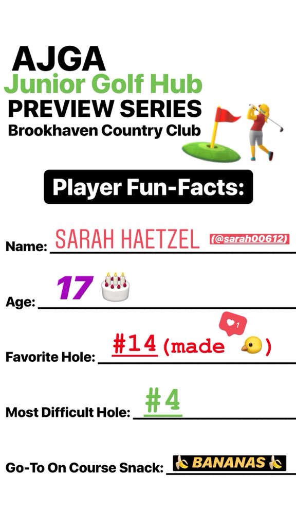 JuniorGolfHub's tweet photo. Player Fun Facts | #PreBrookhaven https://t.co/Zmlp0hkMBQ