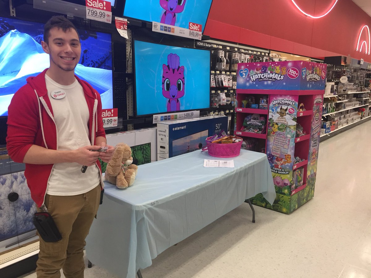 lauralanglois's tweet photo. #T2305 is ready for our smallest guests to come hunt for the secret password! #HatchAtTarget #TargetTorrington https://t.co/LDBLAri1DR