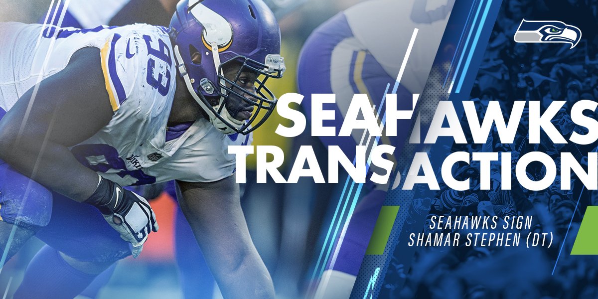 Seahawks's tweet image. We have signed DT Shamar Stephen. #GoHawks

📰 | shwks.com/ky5fl