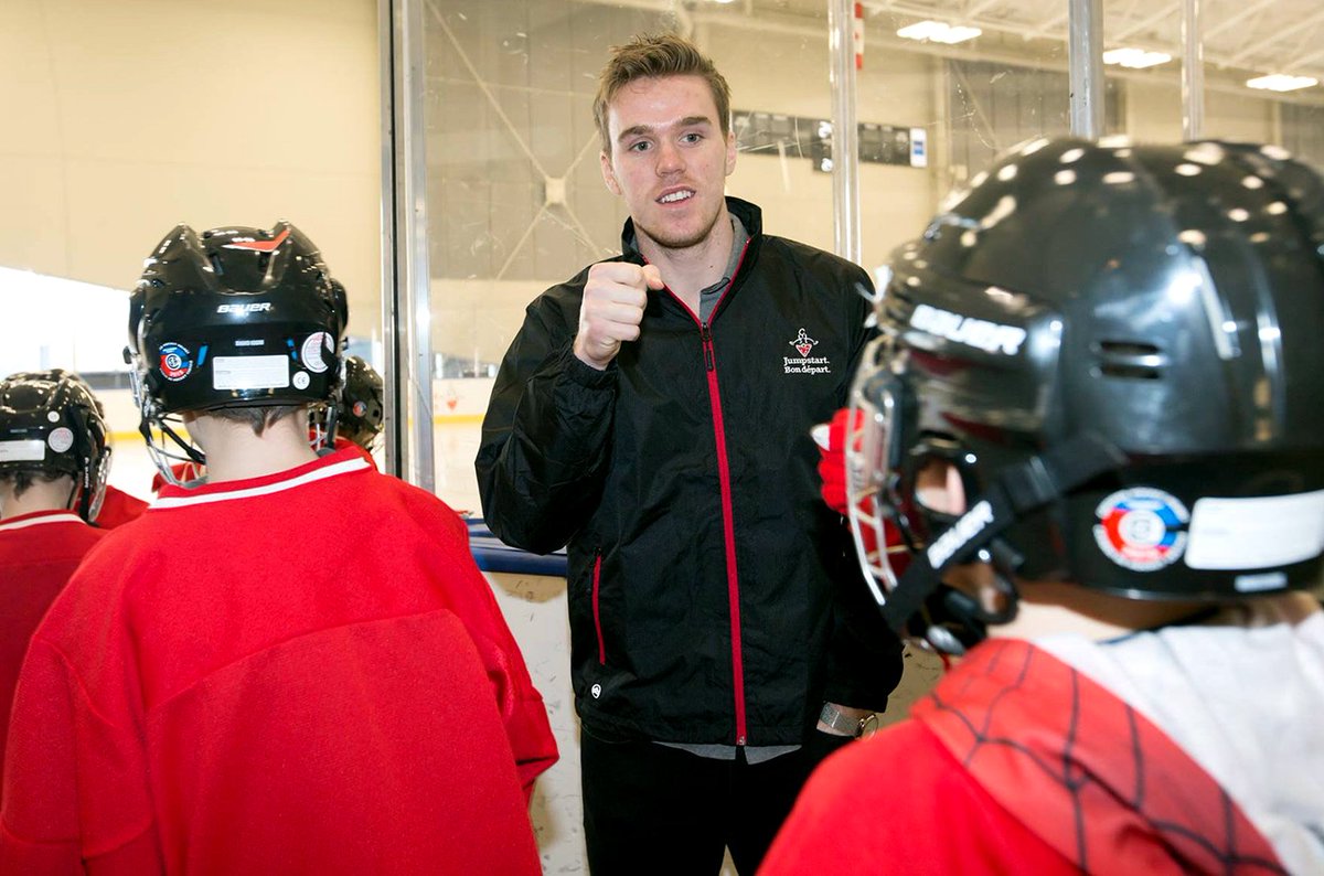 EdmontonOilers's tweet photo. It's #JumpstartNight at @RogersPlace! Did you know @CanadianTire has committed $50 million over the next 5 years to @CTJumpstart for #PlayFindsAWay to give Canadian kids with disabilities greater access to sport and play? https://t.co/R7I3CB4Q9t