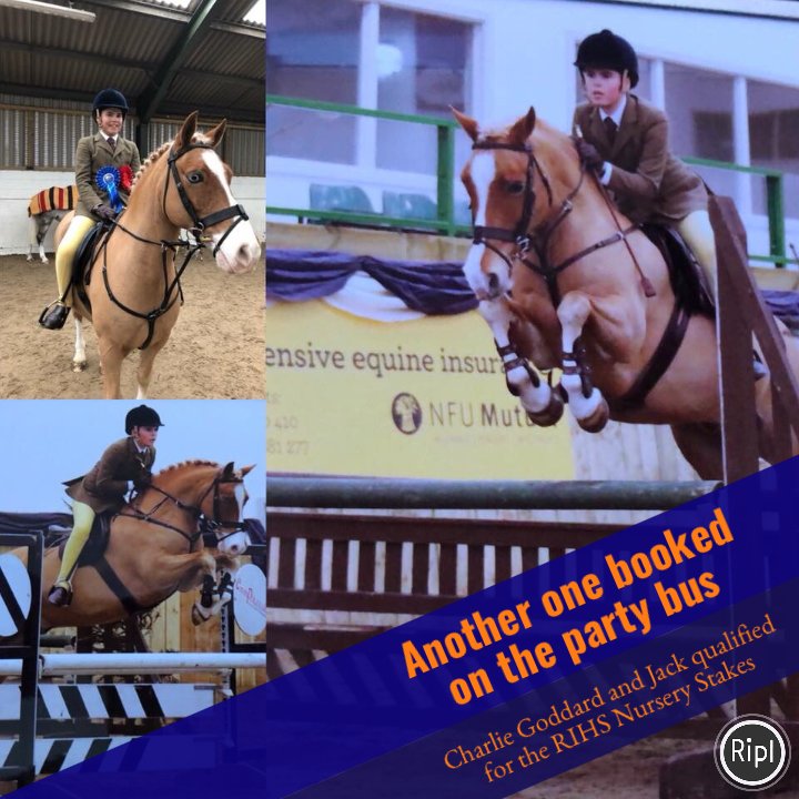 VLEquestrian's tweet image. Thrilled to say Charlie and Jack jumped a fabulous clear to gain their RIHS tickets for 2018, 2 on the bus so far 👍🏻🦄🐴🧡💙😘 via ripl.com