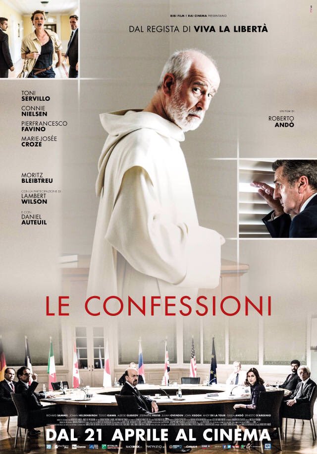 3HorsesRadio's tweet photo. Le Confesioni (2016) leader of the IMF brings a monk to the G8 to take a confession before dying mysteriously the 1st night &amp; the rest of the bankers scramble to exploit the situation silly &amp; cute like if Being There was a murder mystery good msg delivered slowly ** #lilweeviews https://t.co/YcRjkiA36Z