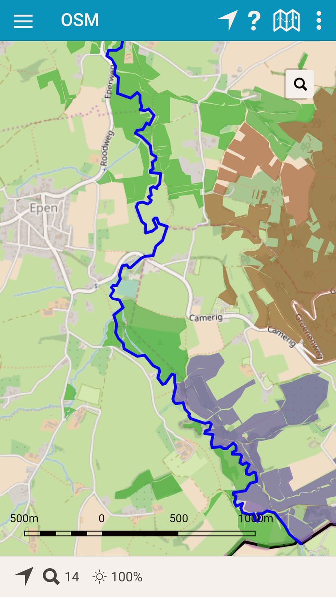 In TRINL app van <a href="/NMFLimburg/">NMFLimburg</a> is sinds kort een kaartlaag met de natuurgebieden van <a href="/staatsbosbeheer/">Staatsbosbeheer</a> (bruin) , @Natuurmonument (groen) en #LimburgsLandschap (blauw) opgenomen , zie uitsnede in Geuldal in <a href="/NL_Zuid_Limburg/">NL Zuid-Limburg</a>