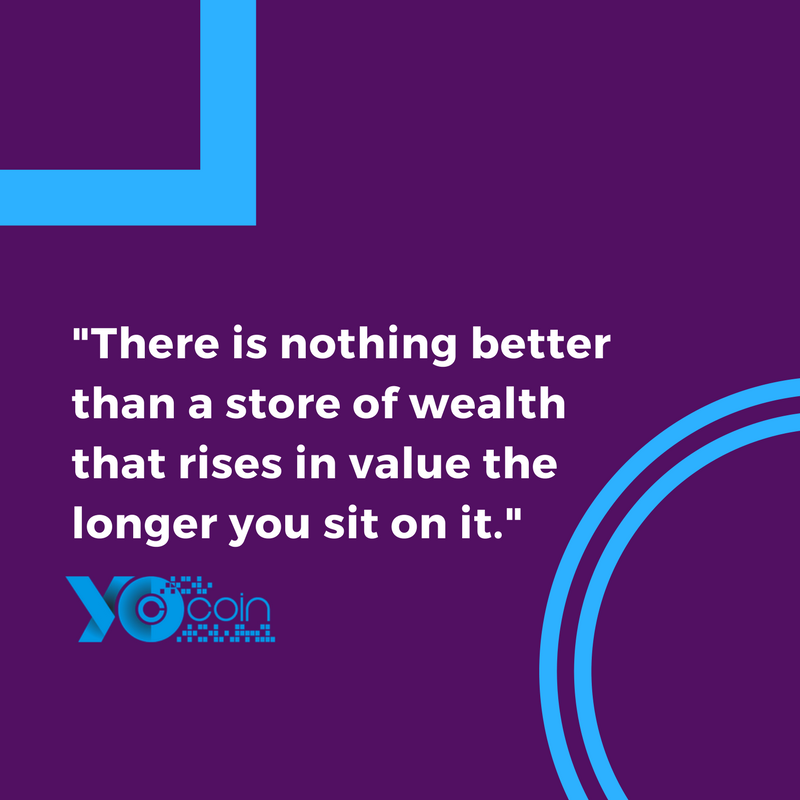 YOC_Crypto's tweet photo. Remember it. "There is nothing better than a store of wealth that rises in value the longer you sit on it." https://t.co/pHvvbiznji