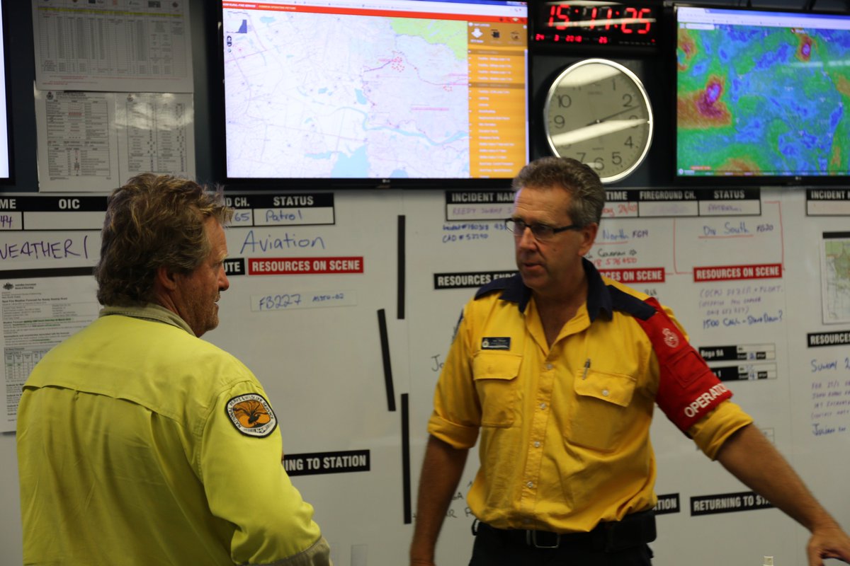 ShaneFitzAU's tweet photo. It's not just #NSWRFS and FRNSW crews that have been busy this week in Tathra and Bega. As usual, NPWS and Forestry fire fighters have been there all week too. Yesterday, crews were still out on the fire line patrolling trails and control lines as well as in the IMT. Thanks team https://t.co/EBf7ONADET